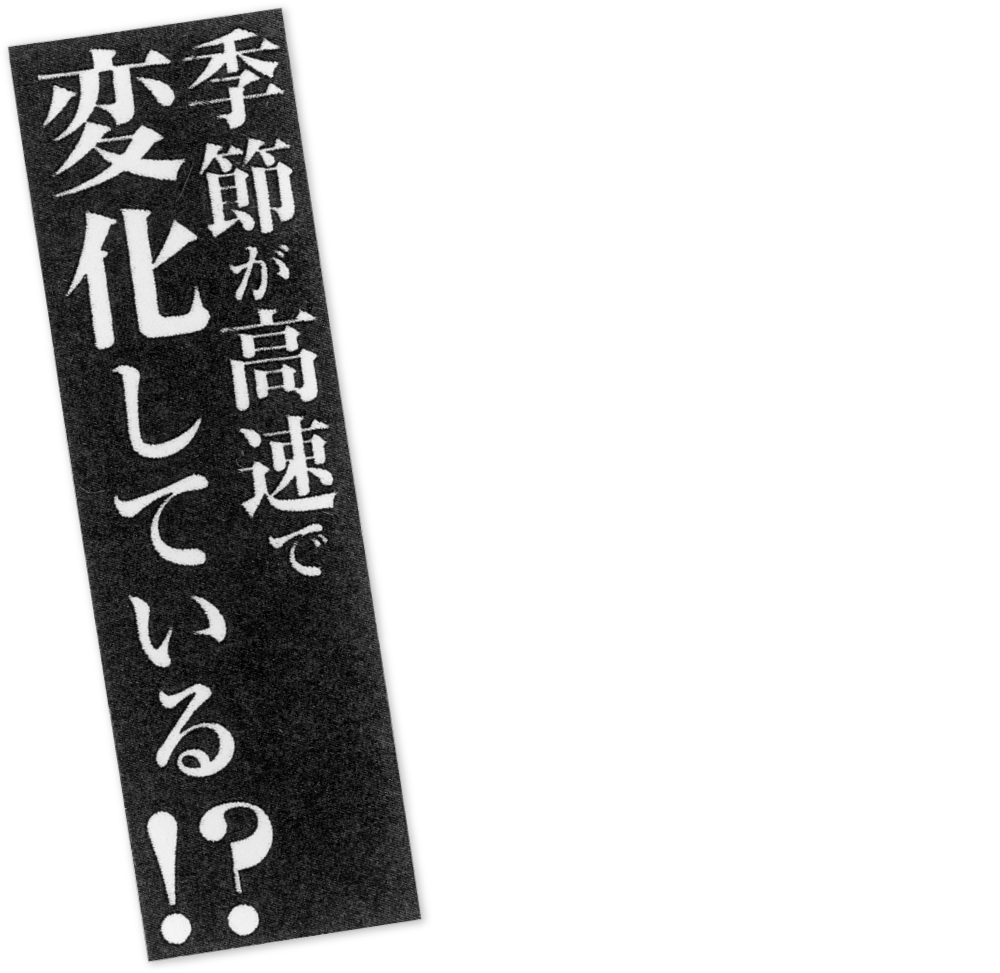 季節が高速で変化している!?